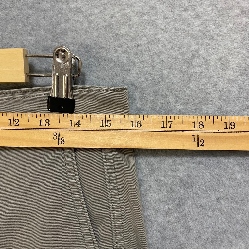 J CREW Womens 28 Chino Pants Gray Khaki Straight Casual Essential Stretch Cotton - Picture 6 of 8
